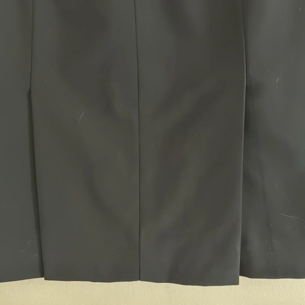 Pink Tartan black wool pencil skirt sz2 - Picture 4 of 11